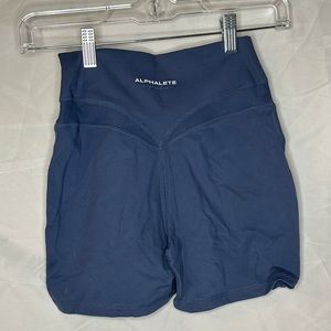 Alphalete alphalux short spandex - small, blue